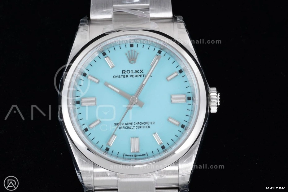 979 Best 1:1 Steel Oyster Dial DD3230 Tiffany 904L Edition Perpetual VSF V Blue 36mm 126000 FastDry 0821
